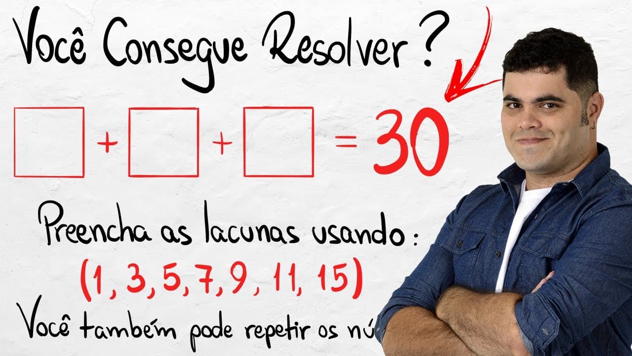 Thumbnail: ⭐️ VOCÊ CONSEGUE RESOLVER ISSO? 😱 Desafio Viral de Matemática que BUGOU O MUNDO TODO! 🤯