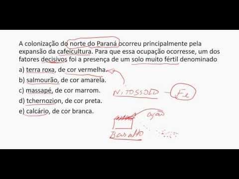 Thumbnail da aula: Solo Terra Roxa - Geografia Paraná - Cafeicultura - UEL e UEM