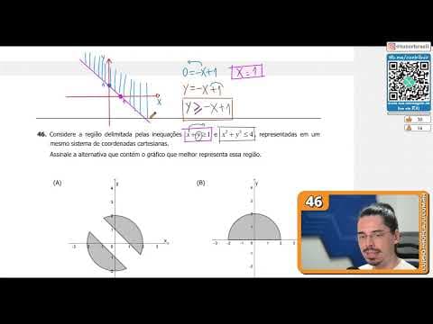 Thumbnail da aula: [UFRGS 2018] 46 - Considere a região delimitada pelas inequações mesmo sistema de coordenadas