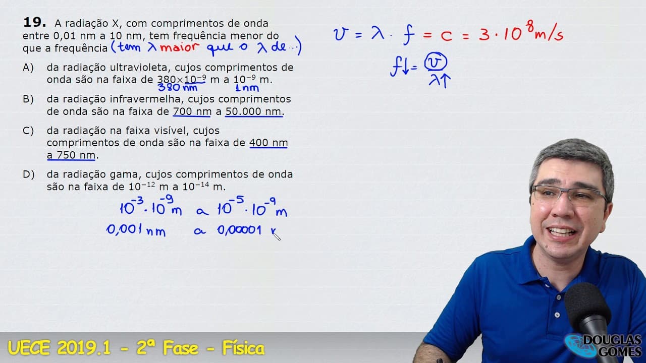 Thumbnail: Correção/resolução Vestibular UECE 2019.1 FASE 2 Q.19