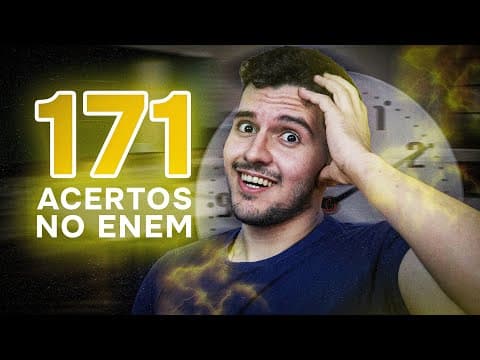 Thumbnail da aula: COMO eu fiz 171 ACERTOS no ENEM (técnicas de alto nível)