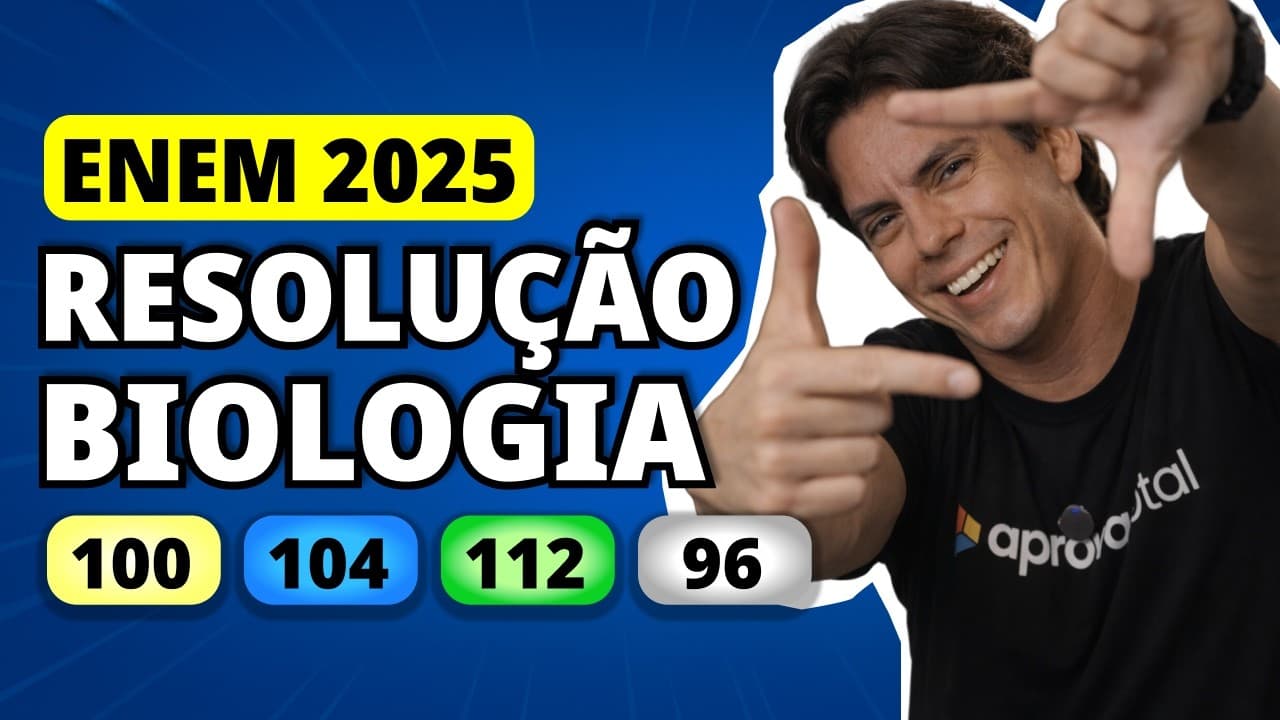 Thumbnail: ENEM 2025 BIOLOGIA – Questão 100 | A quantidade de CO2 na atmosfera da Terra aumentou em 50%