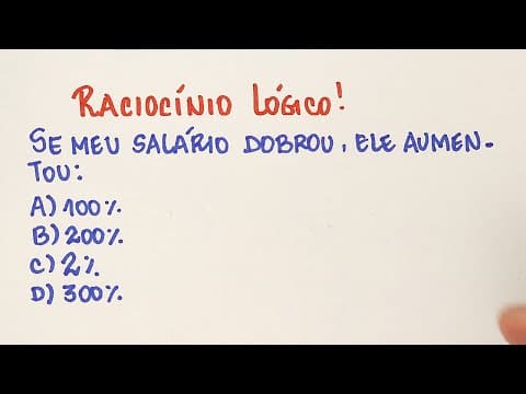 Thumbnail da aula: 🔥 Questão de Raciocínio Lógico que já caiu em concurso! 79% erraram!