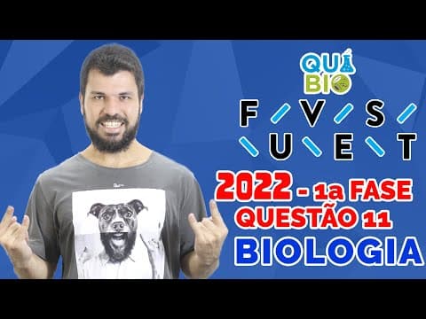 Thumbnail da aula: FUVEST 2022 - Questão 11 - O gráfico representa a proporção de células em diferentesfases do ciclo