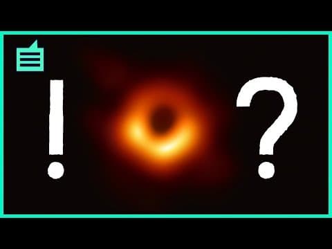 Thumbnail da aula: a foto NÃO é de um buraco negro