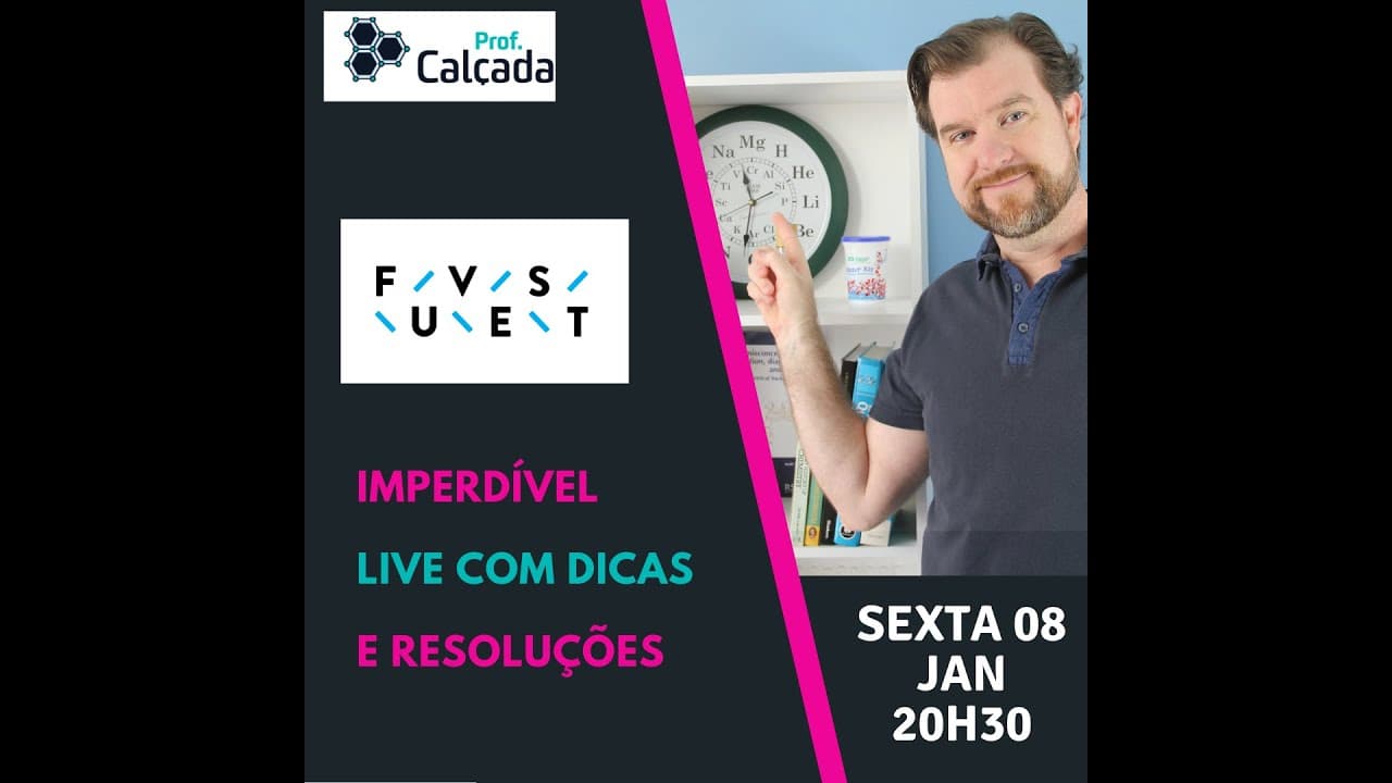 Thumbnail: FUVEST 2021 - DICAS e RESOLUÇÕES