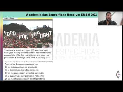 Thumbnail da aula: Resolução ENEM 2023 - Caderno Amarelo - Questão 03 Inglês - Gabarito B
