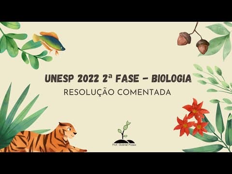 Thumbnail da aula: Biologia UNESP 2022 2ª Fase - Resolução Comentada Biologia