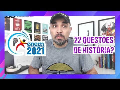 Thumbnail da aula: ENEM 2021 -  HISTÓRIA: comentário e gabarito de todas as questões