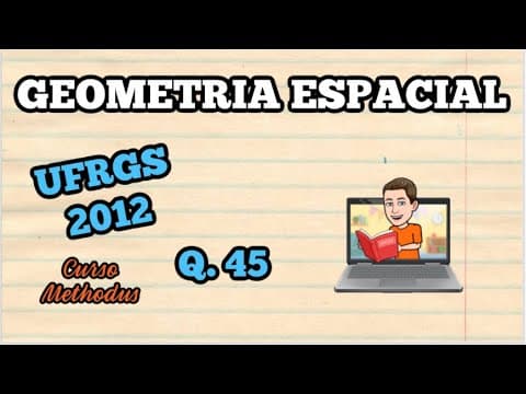 Thumbnail da aula: 45 de 2012 da prova de matemática da UFRGS - Um cilindro tem o eixo horizontal como na figura abaixo