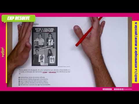 Thumbnail da aula: NESSE PÔSTER DE DIVULGAÇÃO DE UMA CAMPANHA QUE ABORDA A DIVERSIDADE(...) | INTERPRETAÇÃO DE IMAGEM