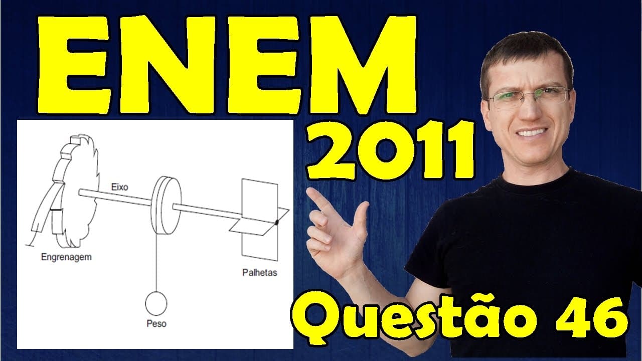 Thumbnail: 46 - ENEM 2011 - Física - Mecânica - Questão 46 resolvida (Caderno Azul) - Prof. Marcelo Boaro