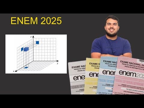 Thumbnail da aula: ENEM 2025 - Em um jogo de computador, um cubo se encontra inicialmente posicionado conforme indicado
