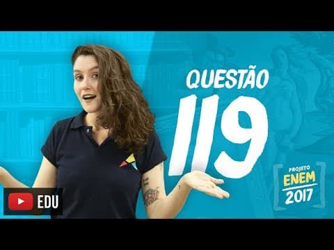 Thumbnail da aula: Questões Enem 2016 - Linguagens | Questão 119 (Caderno Rosa)