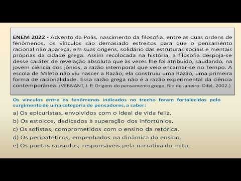 Thumbnail da aula: ADVENTO DA POLIS - QUESTÃO ENEM 2022