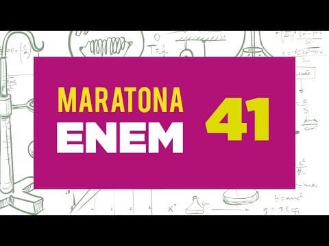Thumbnail da aula: Maratona ENEM - Dica 41 - óptica - fenômenos ópticos - decomposição da luz