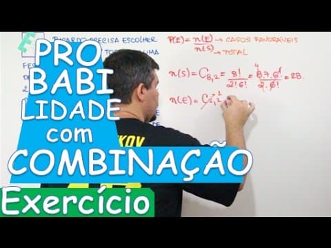 Thumbnail da aula: PROBABILIDADE - EXERCÍCIO - RESOLUÇÃO EXATAS (APP) #5