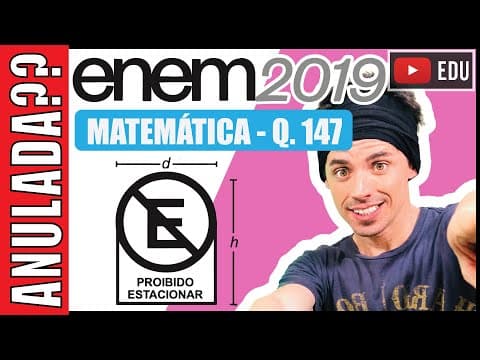 Thumbnail da aula: [ENEM 2019] 147 📘 GEOMETRIA PLANA Uma administração municipal encomendou a pintura de dez placas