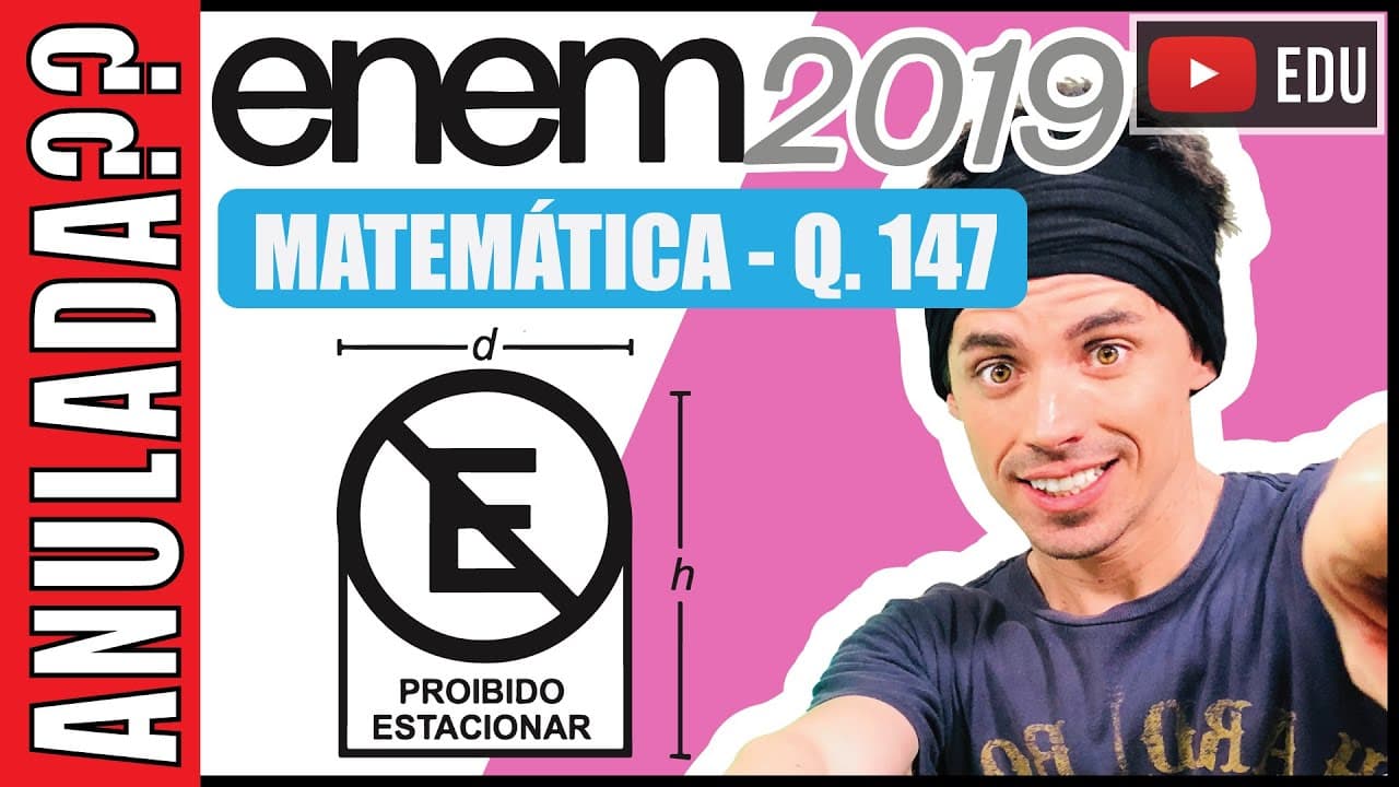 Thumbnail: [ENEM 2019] 147 📘 GEOMETRIA PLANA Uma administração municipal encomendou a pintura de dez placas