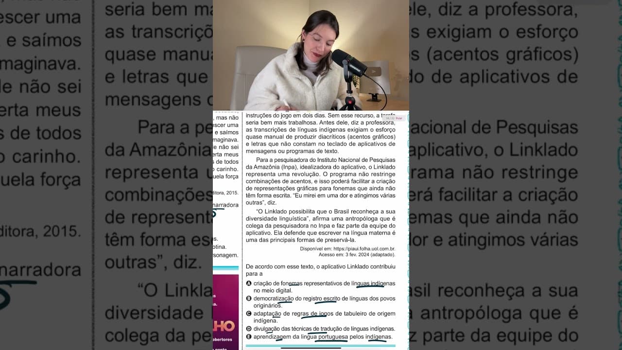 Thumbnail: Fazendo as questões do ENEM em menos de 1 minuto 31-35