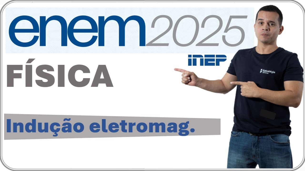 Thumbnail: ENEM 2025 | QUESTÃO 122 | O AQUECIMENTO EM FOGÕES POR INDUÇÃO UTILIZA BOBINAS PARA PRODUZIR