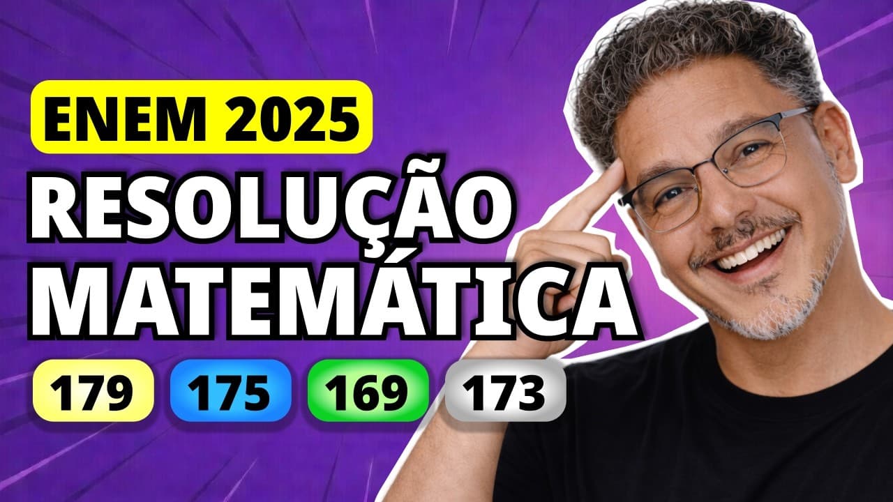 Thumbnail: ENEM 2025 Matemática – Questão 179 | Um pai comprou oito presentes diferentes (dentre os quais, uma