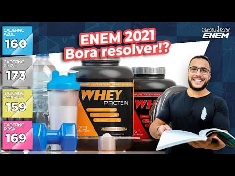 Thumbnail da aula: 🟣 Questão 160 - Caderno Azul | Razão e proporção | MATEMÁTICA ENEM 2021