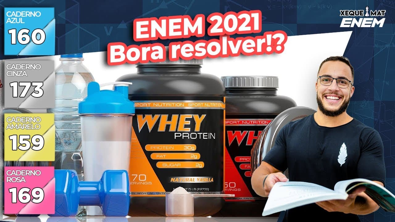 Thumbnail: 🟣 Questão 160 - Caderno Azul | Razão e proporção | MATEMÁTICA ENEM 2021
