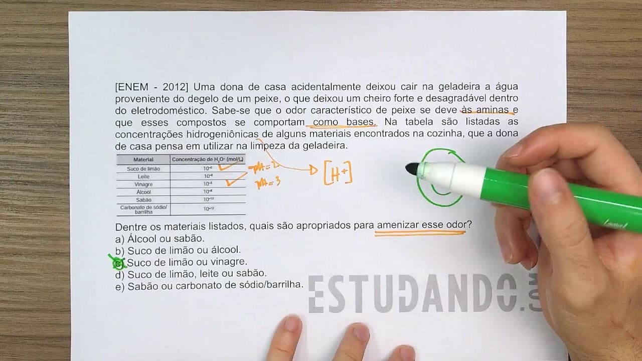 Thumbnail: RESOLVENDO QUESTÕES DE QUÍMICA | ENEM 2012 | AO VIVO - PARTE 1