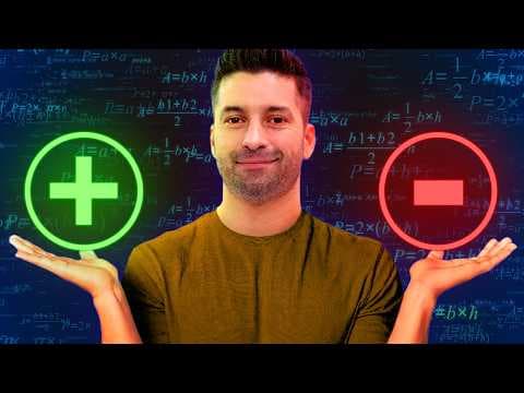 Thumbnail da aula: NUNCA MAIS ERRE SINAIS em Soma e Subtração ⛔ Matemática Básica para o Enem