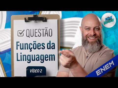 Thumbnail da aula: FUNÇÕES DA LINGUAGEM no ENEM: Entenda a REFERENCIAL com um EXEMPLO REAL