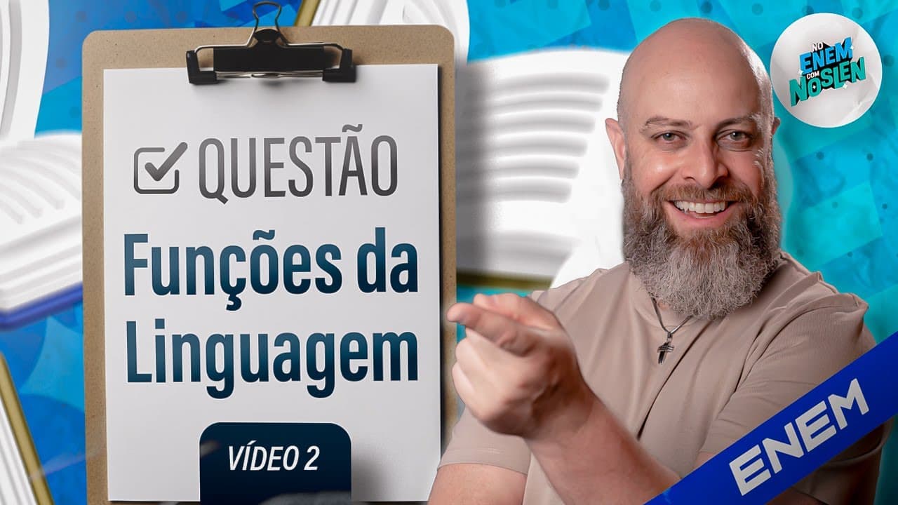 Thumbnail: FUNÇÕES DA LINGUAGEM no ENEM: Entenda a REFERENCIAL com um EXEMPLO REAL