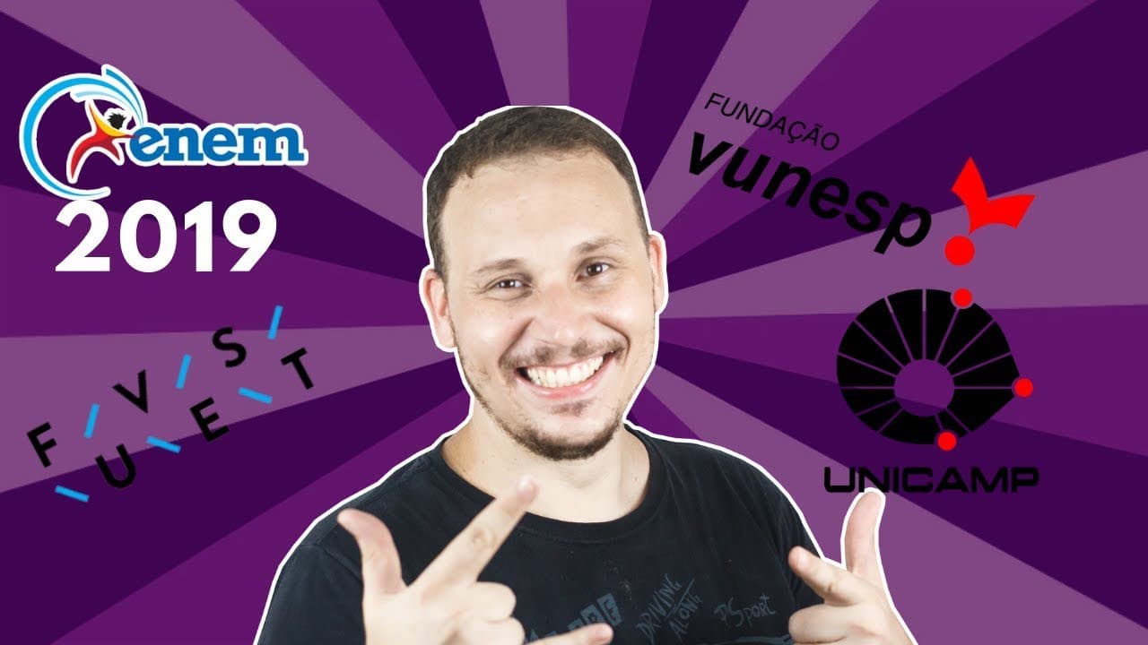 Thumbnail: TUDO ESSA SEMANA: VESTIBULARES ESTADUAIS E ENEM 2019.