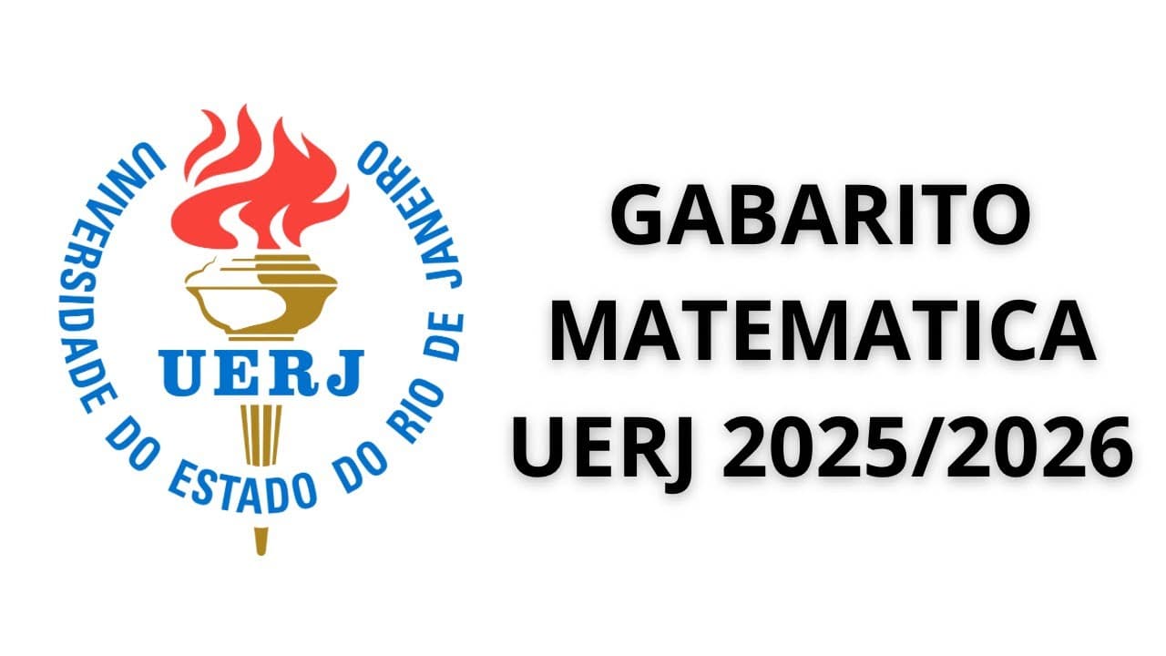 Thumbnail: GABARITO UERJ 2025 2026 - MATEMÁTICA - LÉO SACRAMENTO