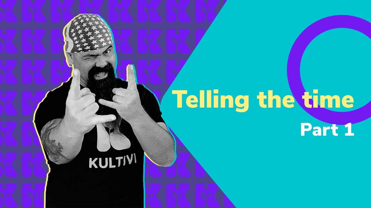 Thumbnail: Inglês 2.0 | Kultivi | Telling the time - part 1 | Prof. Rui Ventura