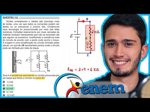 Thumbnail da aula: ENEM 2018 - Muitos smartphones e tablets não precisam mais de teclas, uma vez que todos os comandos