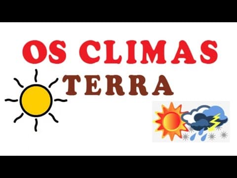 Thumbnail da aula: OS CLIMAS DA TERRA