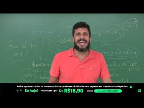 Thumbnail da aula: AO VIVO | RESOLUÇÃO DE QUESTÕES DISCURSIVAS DE HISTÓRIA DA UERJ | DESCOMPLICA