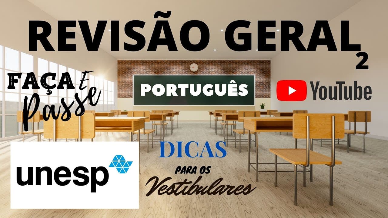 Thumbnail: REVISÃO DE PORTUGUÊS UNESP | APRENDA PORTUGUÊS | REVISÃO PARA OS VESTIBULARES REVISÃO UNESP #02