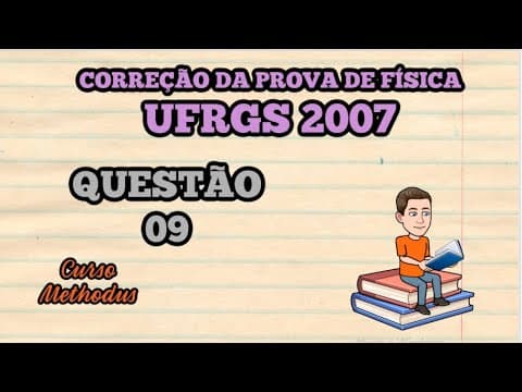 Thumbnail da aula: 09 de 2007 da prova de física da UFRGS - A figura abaixo representa duas situações em que um mesmo