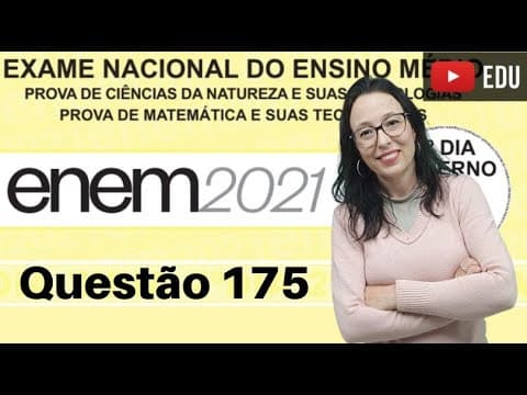 Thumbnail da aula: ENEM 2021 - MÉDIA PONDERADA ∣ Média Aritmética Ponderada ∣ Professora Angela Matemática