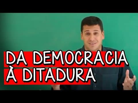 Thumbnail da aula: Da Democracia à Ditadura - Resumo para o ENEM: História | Descomplica