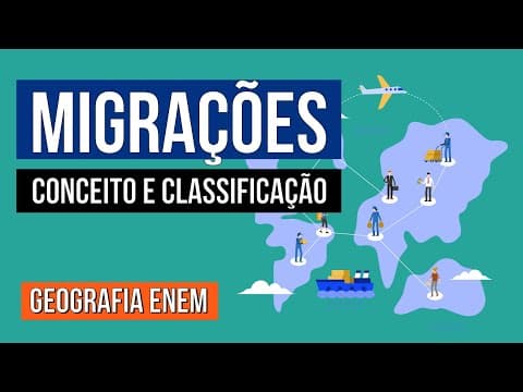 Thumbnail da aula: MIGRAÇÕES: conceito e classificação | Geografia para o Enem | Raphael Carrieri