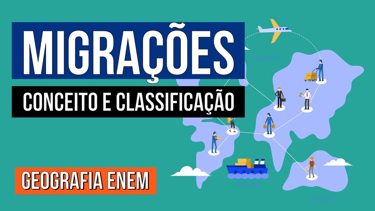 Thumbnail: MIGRAÇÕES: conceito e classificação | Geografia para o Enem | Raphael Carrieri