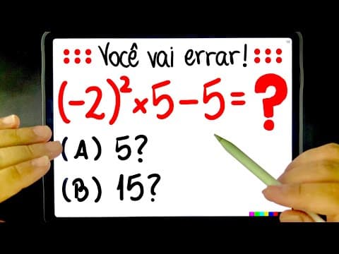 Thumbnail da aula: 🔥 VOCÊ VAI ERRAR ESSA EXPRESSÃO NUMÉRICA com as alternativas em TERMIAL! Você sabe o que é TERMIAL?