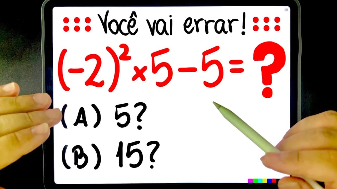 Thumbnail: 🔥 VOCÊ VAI ERRAR ESSA EXPRESSÃO NUMÉRICA com as alternativas em TERMIAL! Você sabe o que é TERMIAL?