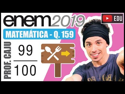 Thumbnail da aula: [ENEM 2019] 159 📘 PROBABILIDADE O dono de um restaurante situado às margens de uma rodovia percebeu
