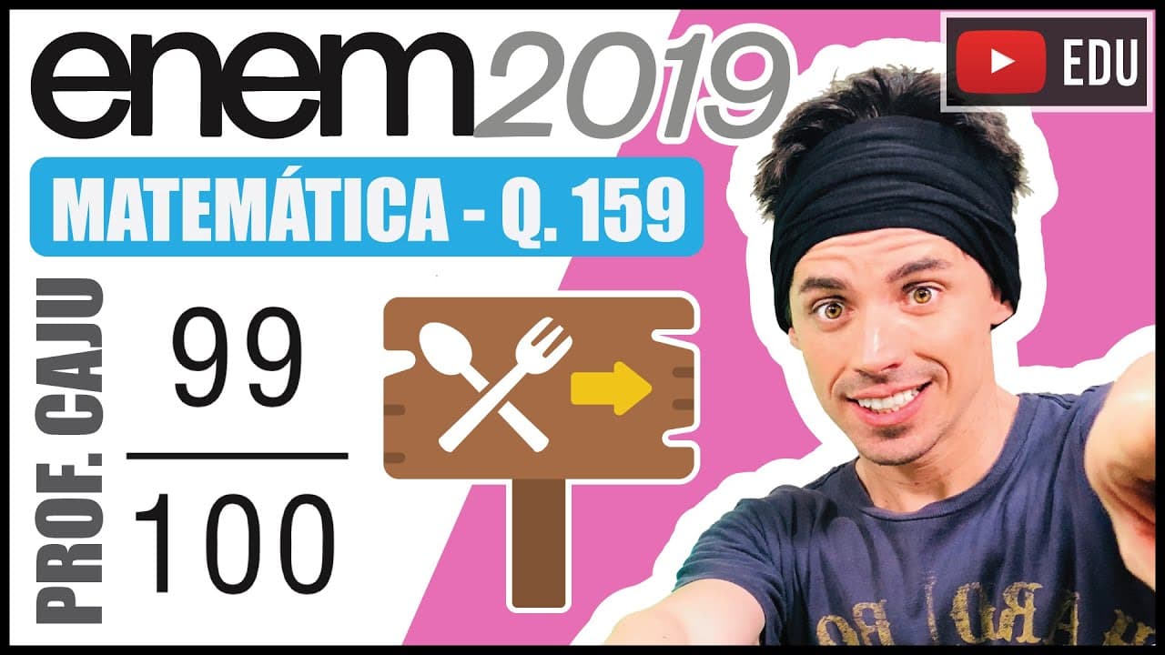 Thumbnail: [ENEM 2019] 159 📘 PROBABILIDADE O dono de um restaurante situado às margens de uma rodovia percebeu