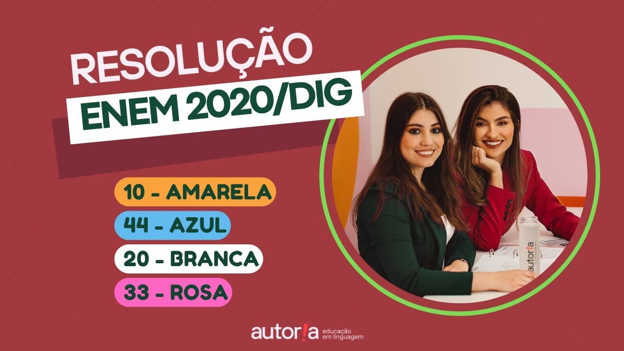 Thumbnail: Enem 2020 Digital - Autoria Linguagem - Questão 10 | Linguagens, prova amarela