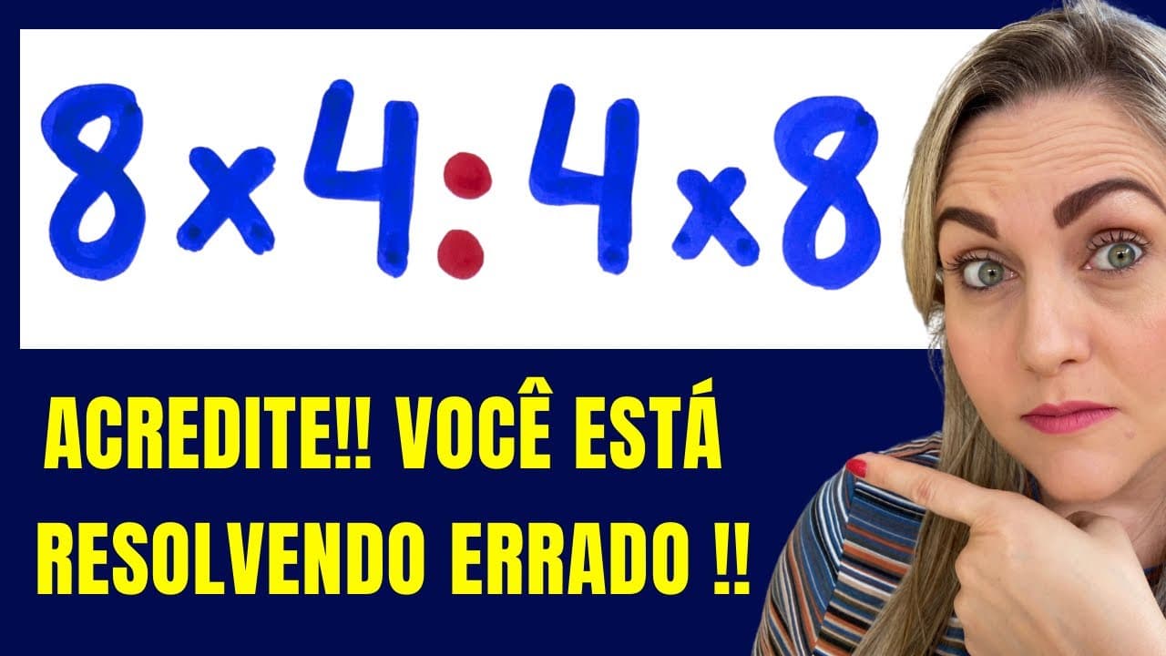 Thumbnail: 🤔A MANEIRA CORRETA DE RESOLVER EXPRESSÃO NUMÉRICA !! Matemática básica todo dia.📚🚀